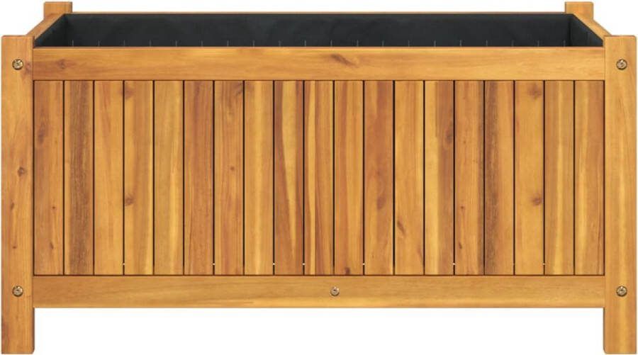 VidaXL Plantenbak met voering 80x42x40 cm massief acaciahout