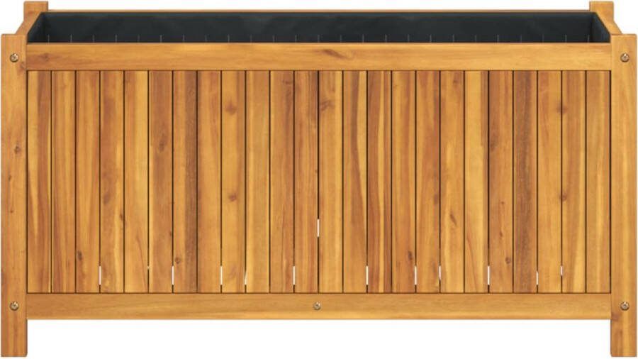 VidaXL Plantenbak met voering 99 5x38x50 cm massief acaciahout