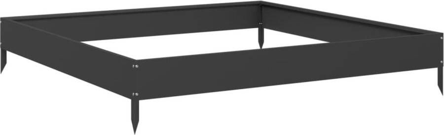 VidaXL Plantenbak verhoogd 100x100x18 5 cm staal