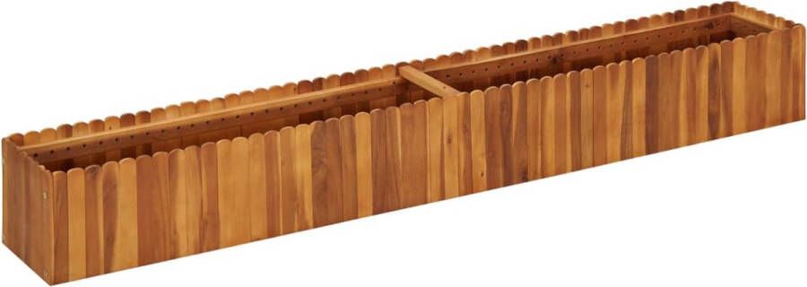 VidaXL -Plantenbak-verhoogd-200x30x25-cm-massief-acaciahout