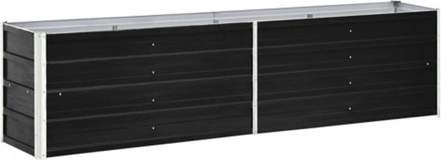 VidaXL -Plantenbak-verhoogd-240x40x45-cm-gegalvaniseerd-staal-antraciet