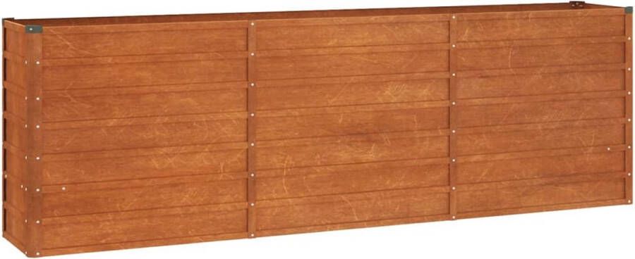 VidaXL -Plantenbak-verhoogd-240x40x77-cm-cortenstaal-roestig