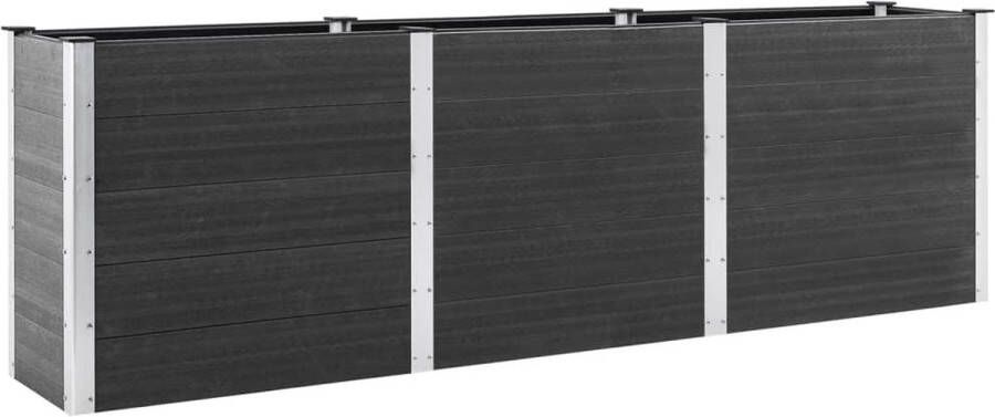VidaXL -Plantenbak-verhoogd-300x100x91-cm-HKC-grijs