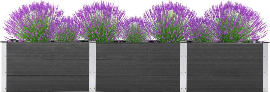 VidaXL -Plantenbak-verhoogd-300x50x54-cm-HKC-grijs