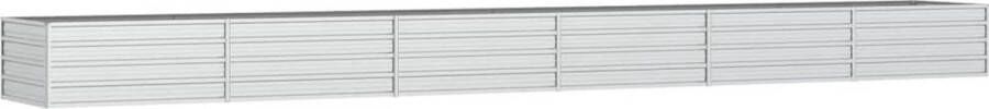 VidaXL -Plantenbak-verhoogd-600x80x45-cm-gegalvaniseerd-staal-zilver