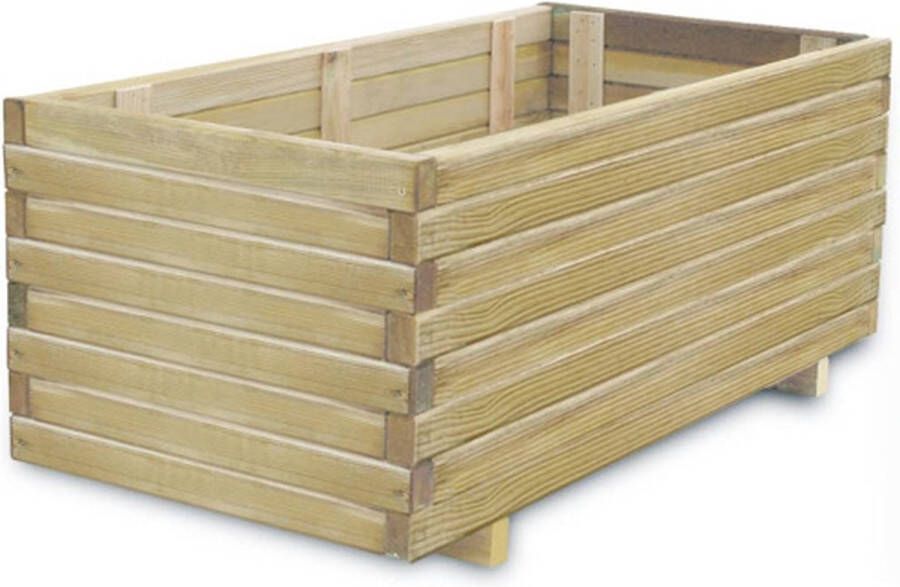 VIDAXL Houten Plantenbak 1 Bruin 100 X 50 X 40 Cm Verhoogde Plantenbak