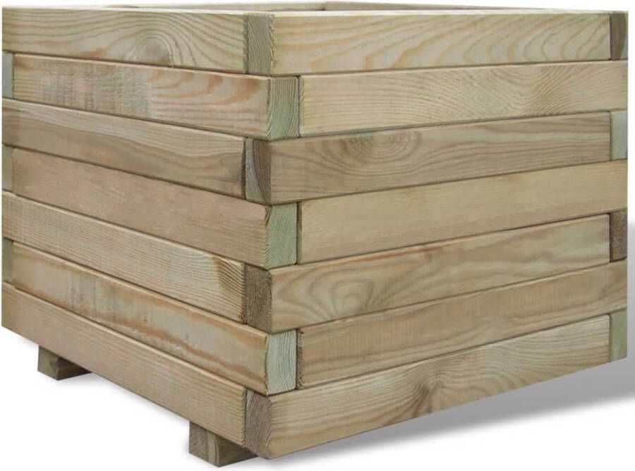 VidaXL -Plantenbak-verhoogd-vierkant-50x50x40-cm-hout