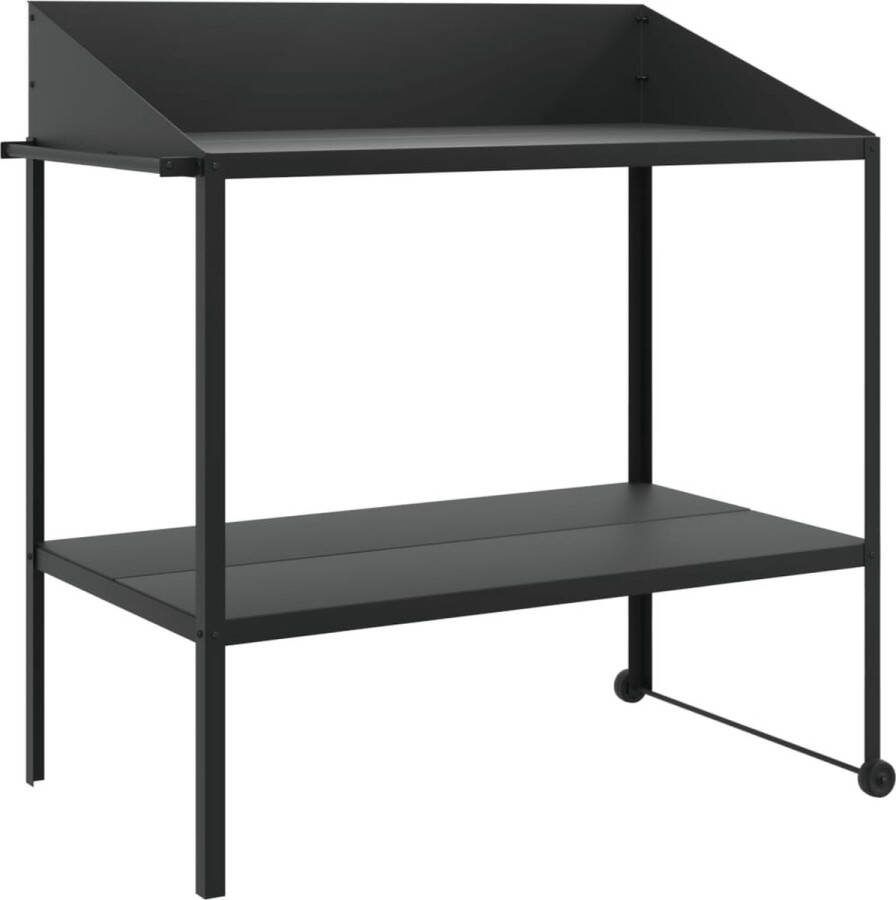 VidaXL -Plantenstandaard-100x54 5x100-cm-verzinkt-staal-antracietkleur