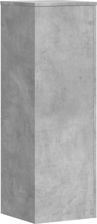 VidaXL Plantenstandaard 33x33x100 cm bewerkt hout betongrijs