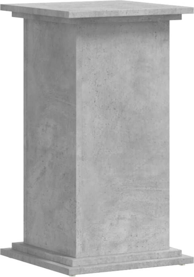 VidaXL Plantenstandaard 33x33x60 cm bewerkt hout betongrijs