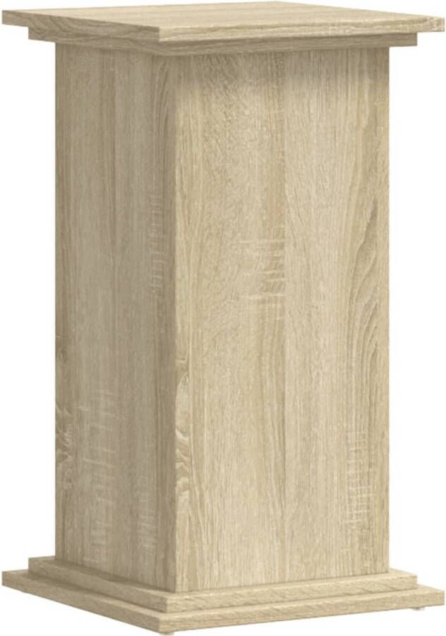 VidaXL Plantenstandaard 33x33x60 cm bewerkt hout sonoma eikenkleurig