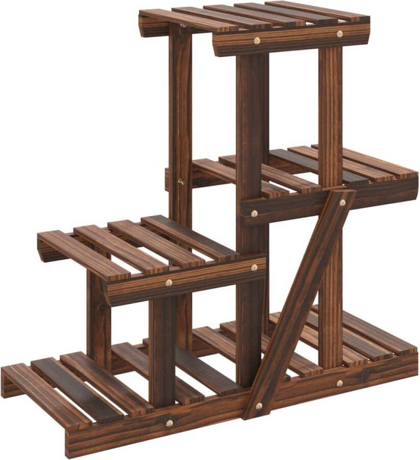 VidaXL -Plantenstandaard-58x25x51-cm-massief-vurenhout