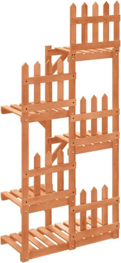 VidaXL -Plantenstandaard-60x25x130-cm-massief-vurenhout