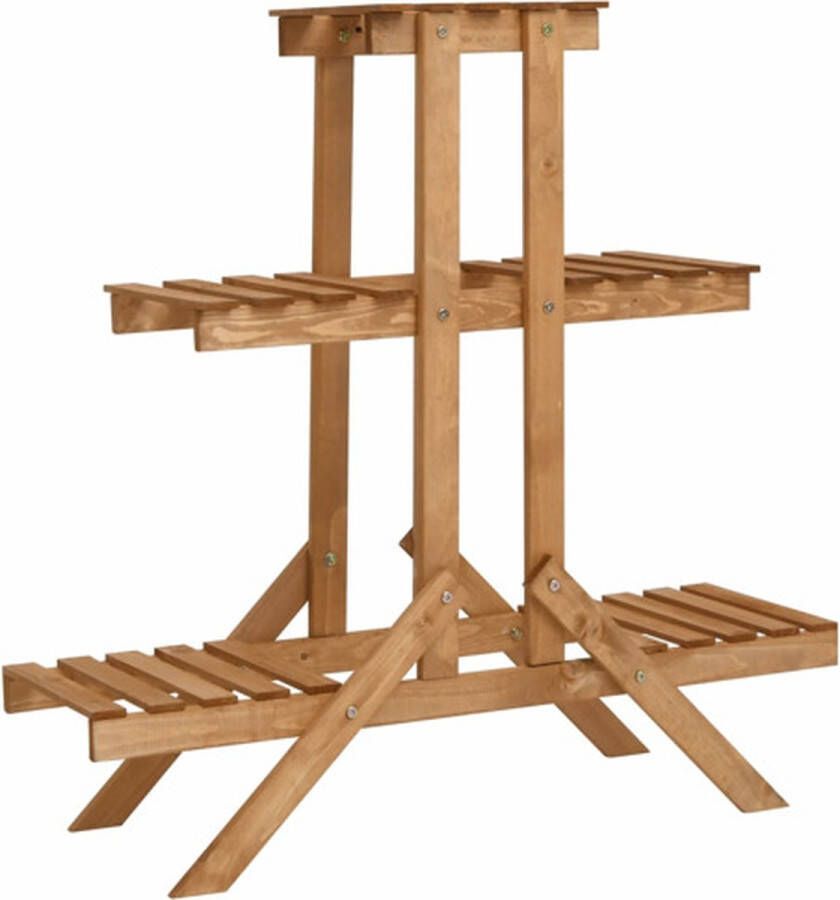 VidaXL -Plantenstandaard-83x25x83-cm-vurenhout
