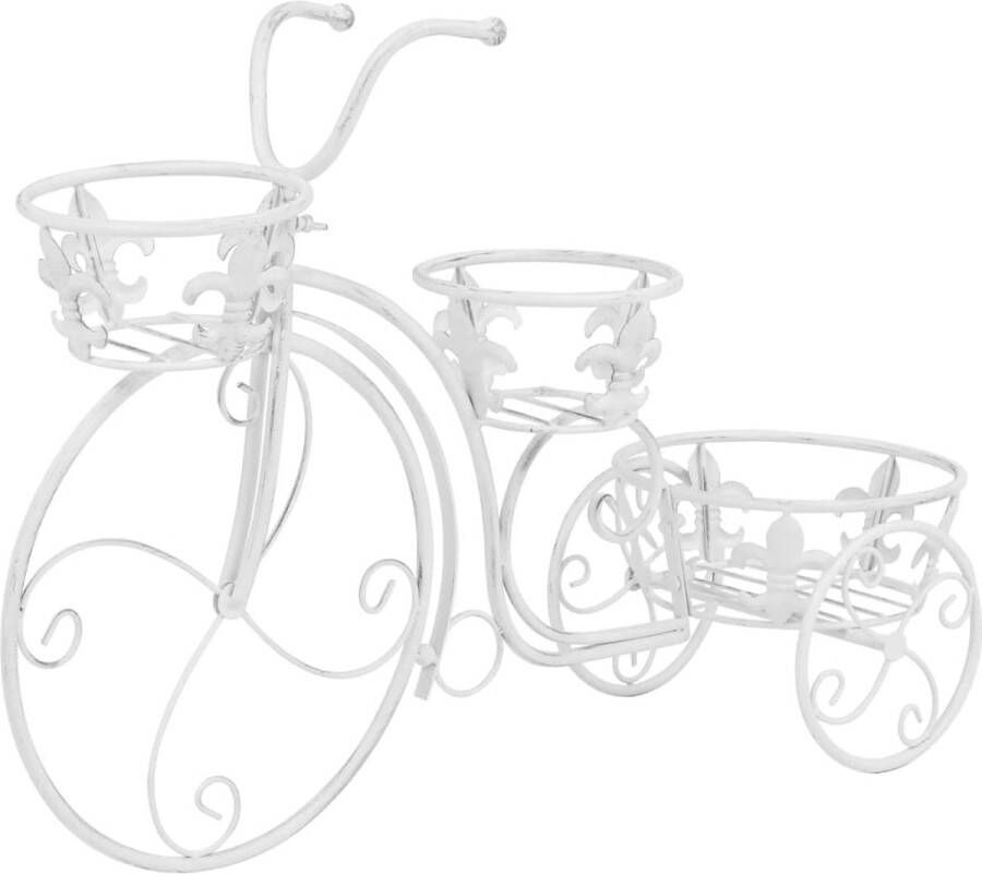 VidaXL -Plantenstandaard-fietsvorm-vintage-stijl-metaal