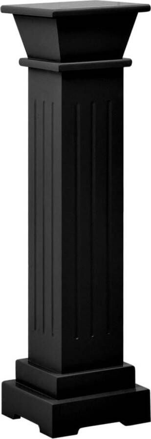 VidaXL -Plantenstandaard-klassieke-zuil-vierkant-17x17x66-cm-MDF-zwart