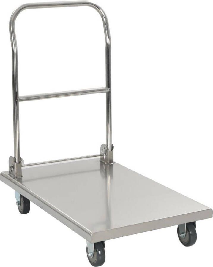 VidaXL -Platformwagen-82x53x86-cm-roestvrij-staal-zilverkleurig