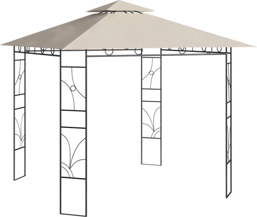 VidaXL Prieel 160 g|m² 3x3x2 7 m crèmekleurig