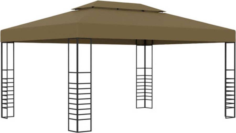 VidaXL Prieel 180 g m² 3x4 m taupe