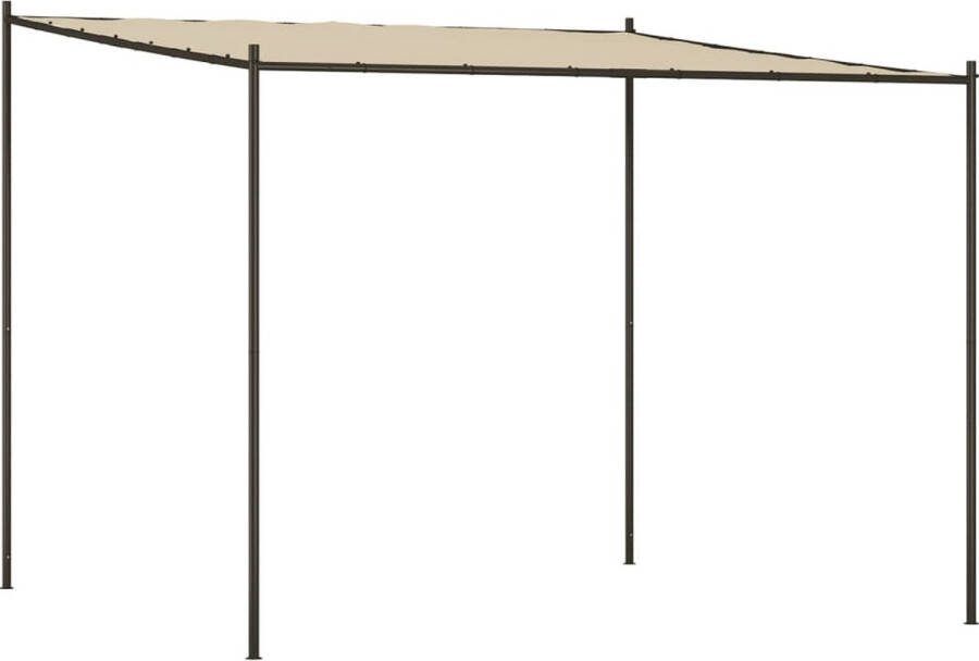 VidaXL Prieel 3x3 m 180 g m² stof en staal beige