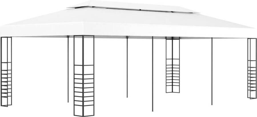 VIDAXL tuinpaviljoen 6x3 m wit