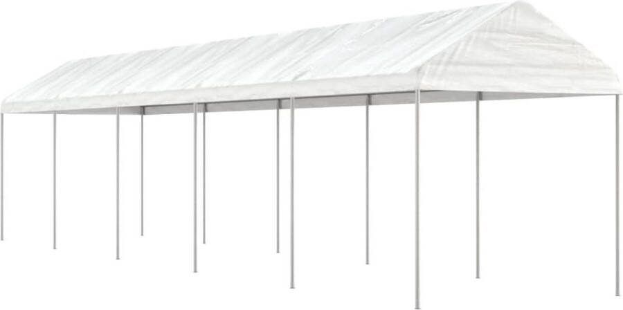 VidaXL -Prieel-met-dak-11 15x2 28x2 69-m-polyetheen-wit