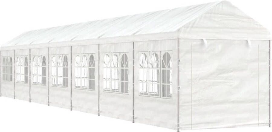 VidaXL -Prieel-met-dak-15 61x2 28x2 69-m-polyetheen-wit