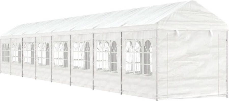 VidaXL -Prieel-met-dak-17 84x2 28x2 69-m-polyetheen-wit