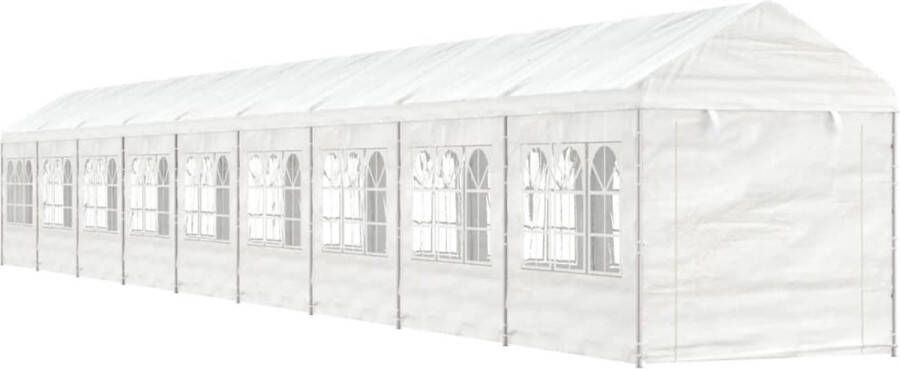 VidaXL -Prieel-met-dak-20 07x2 28x2 69-m-polyetheen-wit