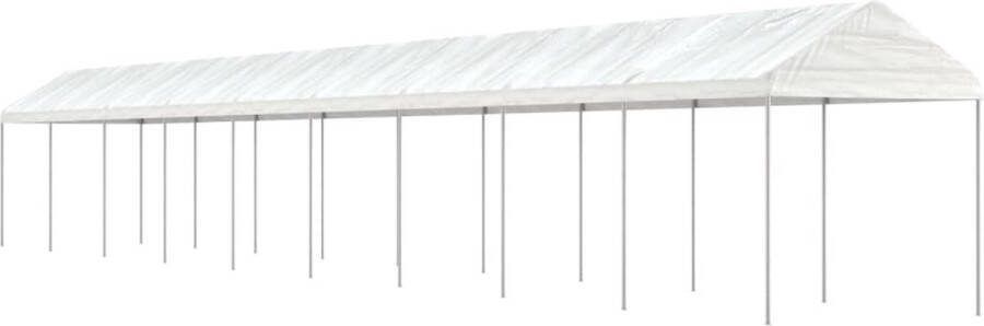 VidaXL -Prieel-met-dak-20 07x2 28x2 69-m-polyetheen-wit
