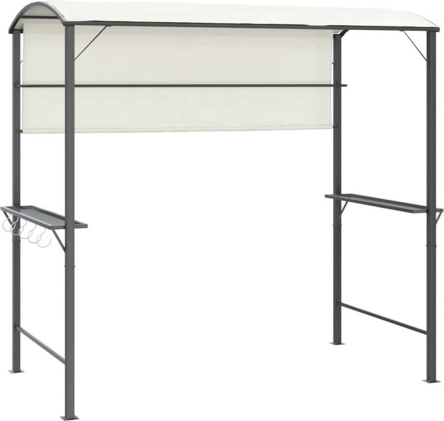 VidaXL -Prieel-met-dak-220x110x200-cm-crèmekleurig