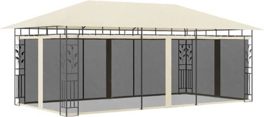 VidaXL -Prieel-met-klamboe-6x3x2 73-m-crème