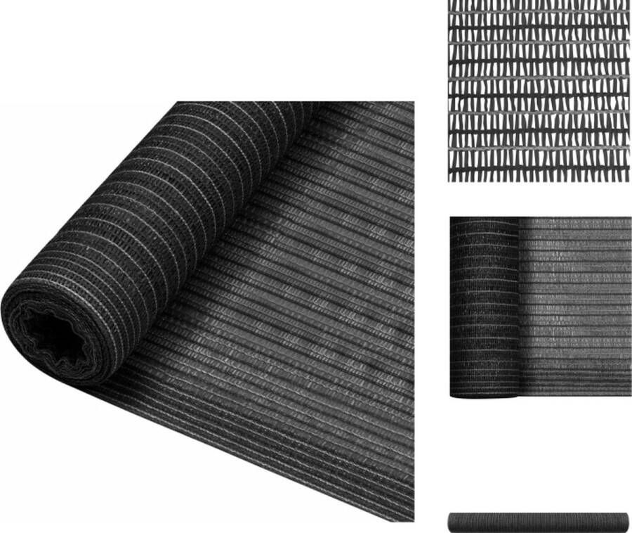 VidaXL Privacynet HDPE 150 g m² 1 x 25 m Antraciet Parasol
