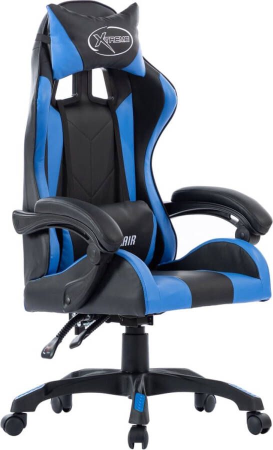 VidaXL -Racestoel-kunstleer-blauw