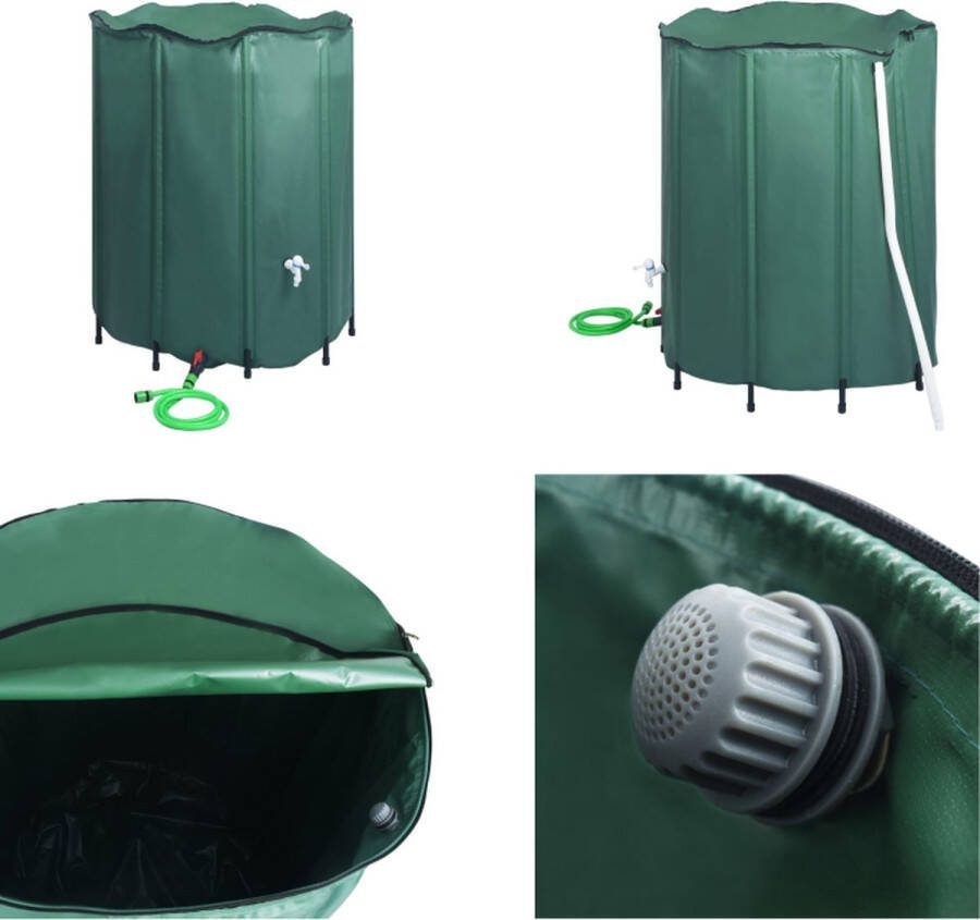 VidaXL Regenton inklapbaar met tap 1000 L Regenton Regentonnen Regenvat Regenvatten