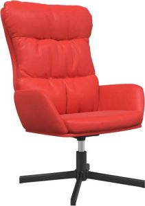 VidaXL Relaxstoel Kunstleer Rood