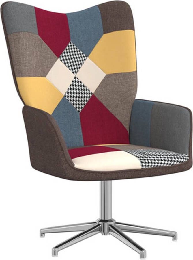 VidaXL Relaxstoel patchwork stof
