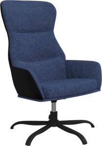 VidaXL Relaxstoel Stof Blauw