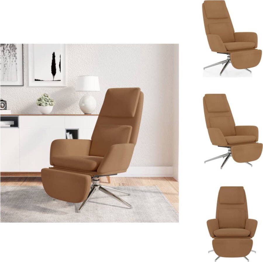 VidaXL Relaxstoelen Taupe 70 x 77 x 98 cm 360 graden draaibaar Fauteuil