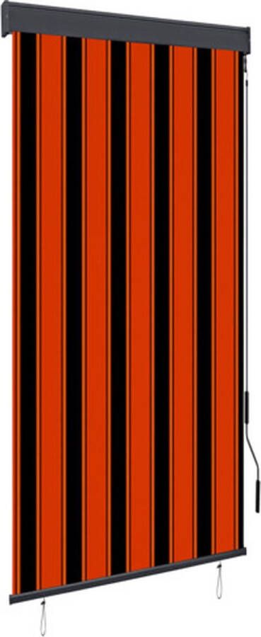 VidaXL -Rolgordijn-voor-buiten-100x250-cm-oranje-en-bruin