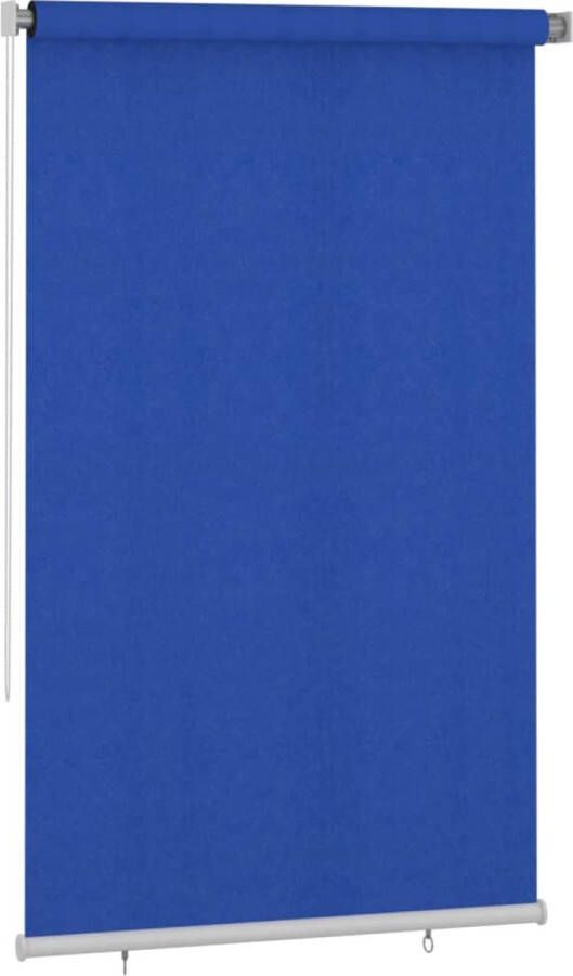 VidaXL -Rolgordijn-voor-buiten-140x230-cm-HDPE-blauw