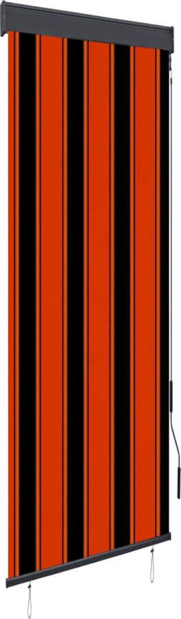 VidaXL -Rolgordijn-voor-buiten-60x250-cm-oranje-en-bruin