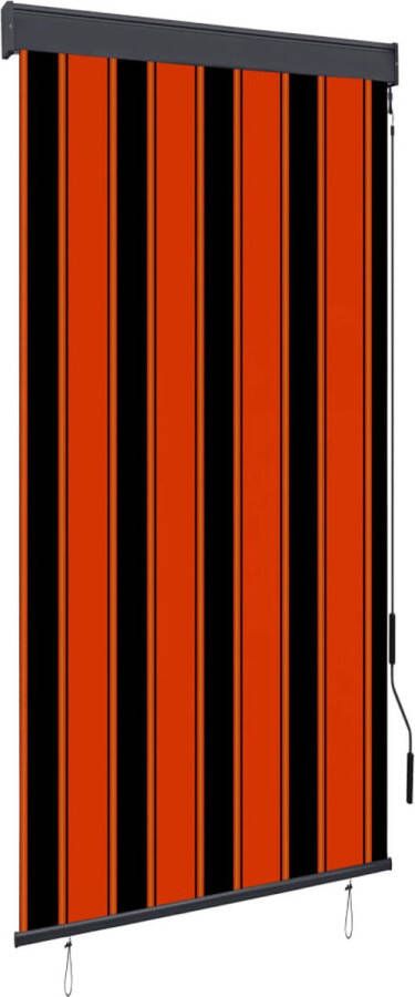 VidaXL -Rolgordijn-voor-buiten-80x250-cm-oranje-en-bruin