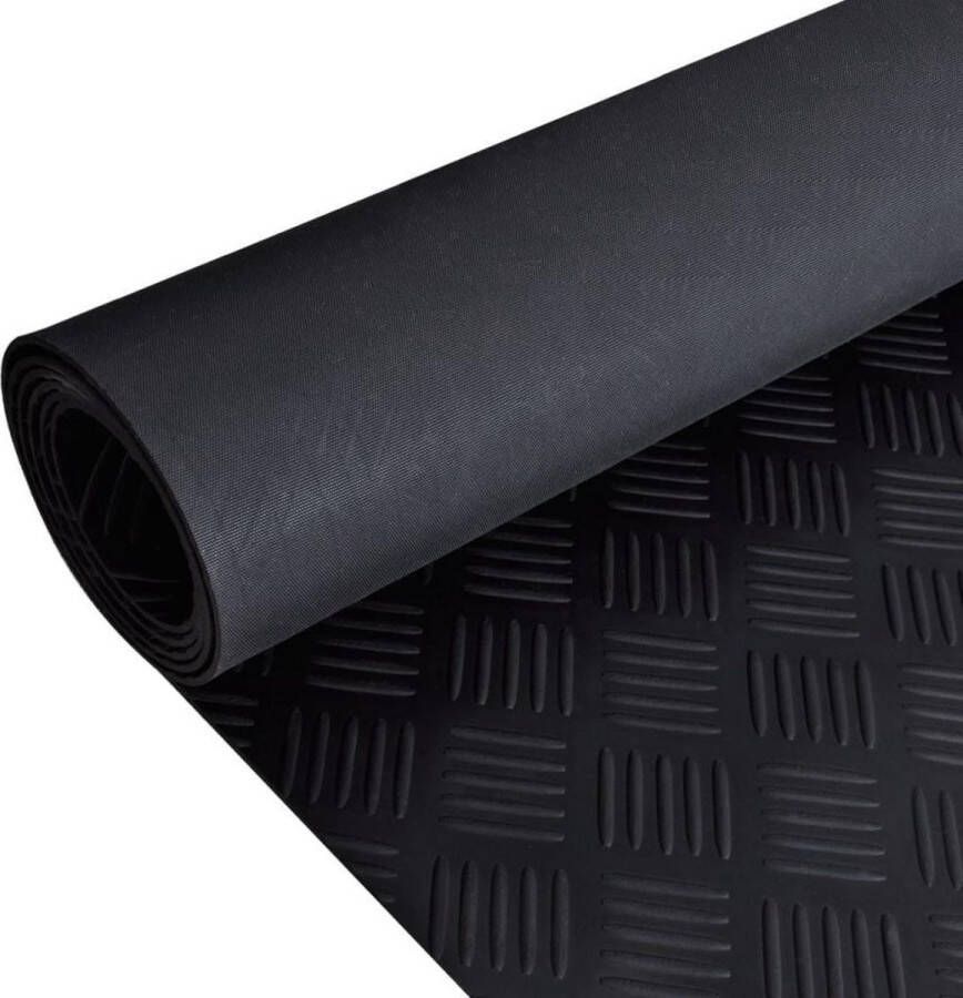 VidaXL Rubberen anti-slip vloermat 2x1m traanplaat