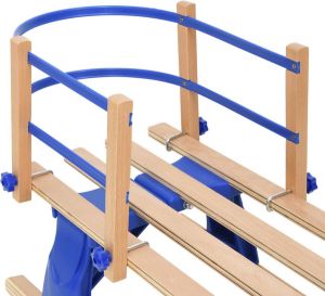 VidaXL Rugleuning voor slee multiplex blauw