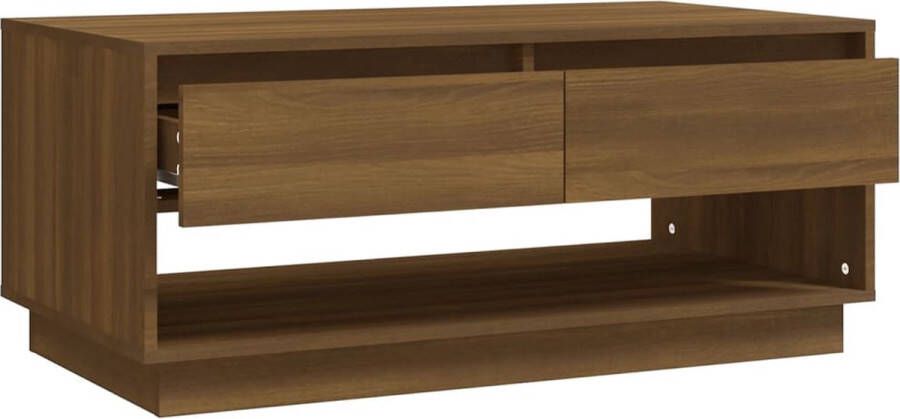 VidaXL Salontafel 102 5x55x44 cm bewerkt hout bruin eikenkleurig