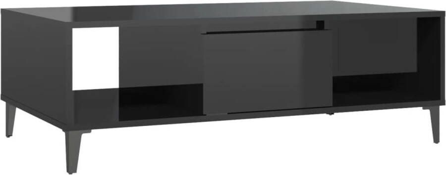 VidaXL -Salontafel-103 5x60x35-cm-spaanplaat-hoogglans-zwart