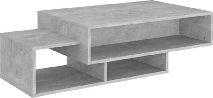 VidaXL Salontafel 105x55x32 cm bewerkt hout betongrijs