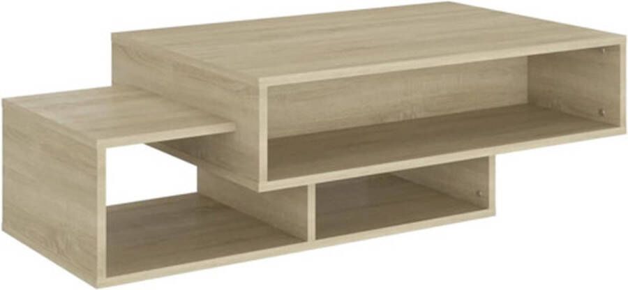 VidaXL Salontafel 105x55x32 cm bewerkt hout sonoma eikenkleurig