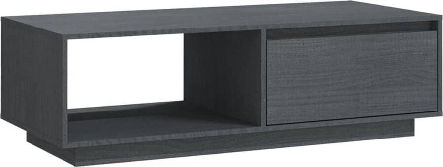 VidaXL -Salontafel-110x50x33 5-cm-massief-grenenhout-grijs